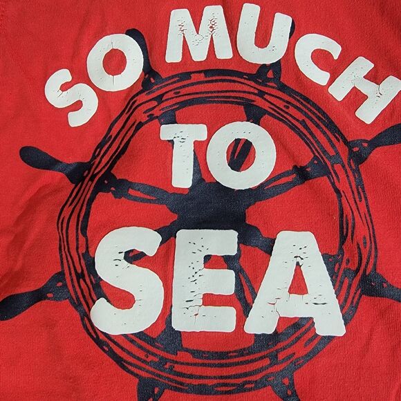 Gymboree Set Of 2 Boys Shirts Cotton Rhino Nautical Red Orange Size 8 READ - Picture 9 of 16